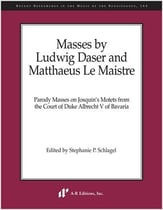 Masses by Ludwig Daser and Mattaeus Le Maistre Study Scores sheet music cover